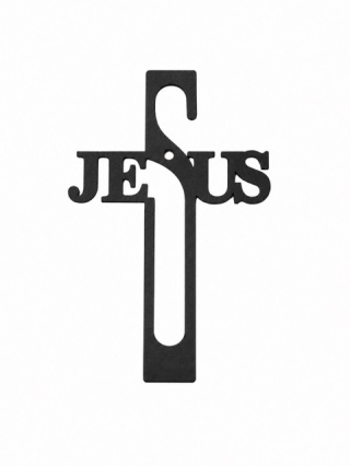 Krzyż Metalowy – Jesus 15cm