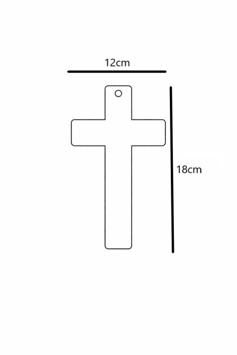 mały krzyż dekoracja do domu religia