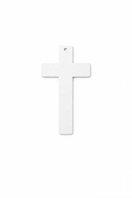 krzyż metalowy na ścianę 18cm nowoczesny