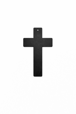Krzyż metalowy na ścianę 30 cm do domu