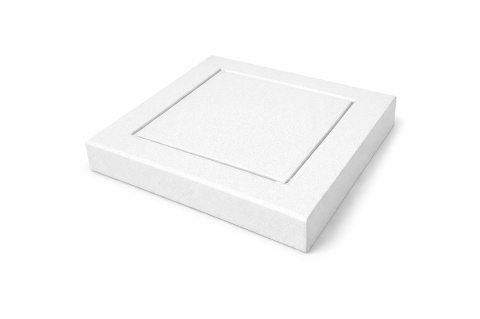 biała minimalistyczna podstawa pod donicę design