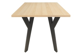 Noga skośna kątowa do stołu 72cm metalowa czarna