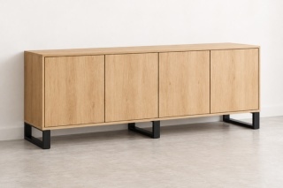 Noga do stolika szafki rtv metal, Loft 45x12