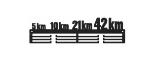 Wieszak na Medale 60cm Maraton 5km 10km 21km 42km