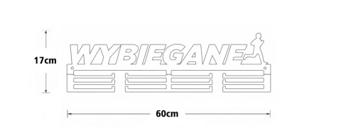 Wieszak na medale 60cm Wybiegane wymiary