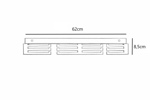 Wieszak na medale 62 cm prosty