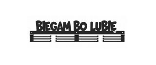 Wieszak na medale 80cm Biegam bo lubię