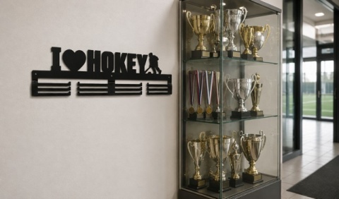 i love hokey medale sport czarny