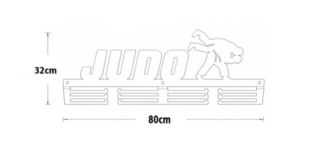 wieszka na medale 80 cm judo wymiary