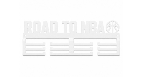 wieszak na medale biały koszykówka nba dekoracja