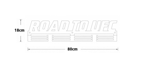 road to ufc 80 cm metalowy solidny wymiary