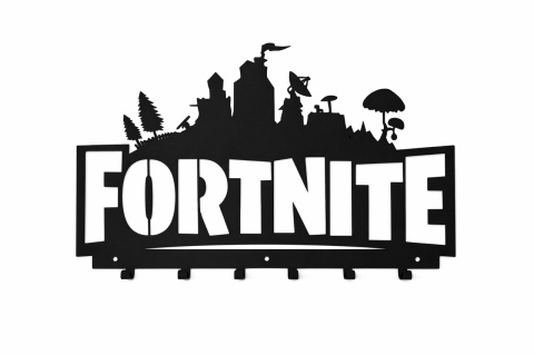 Wieszak na ubrania do przedpokoju metalowy Fortnite 72cm