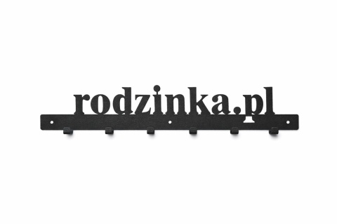 Wieszak na ubrania do przedpokoju metalowy Rodzinka PL 64cm