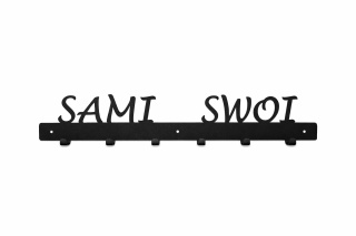 Wieszak na ubrania do przedpokoju metalowy Sami swoi 64 cm