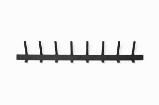 Wieszak na ubrania do przedpokoju metalowy z zawieszkami 84cm