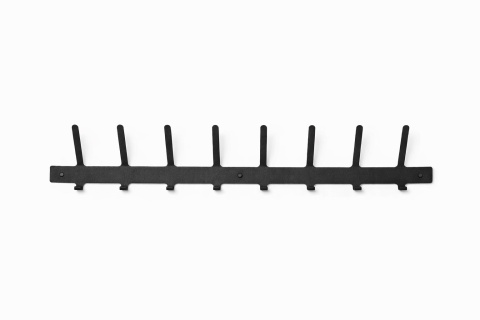 Wieszak na ubrania do przedpokoju metalowy z zawieszkami 84cm